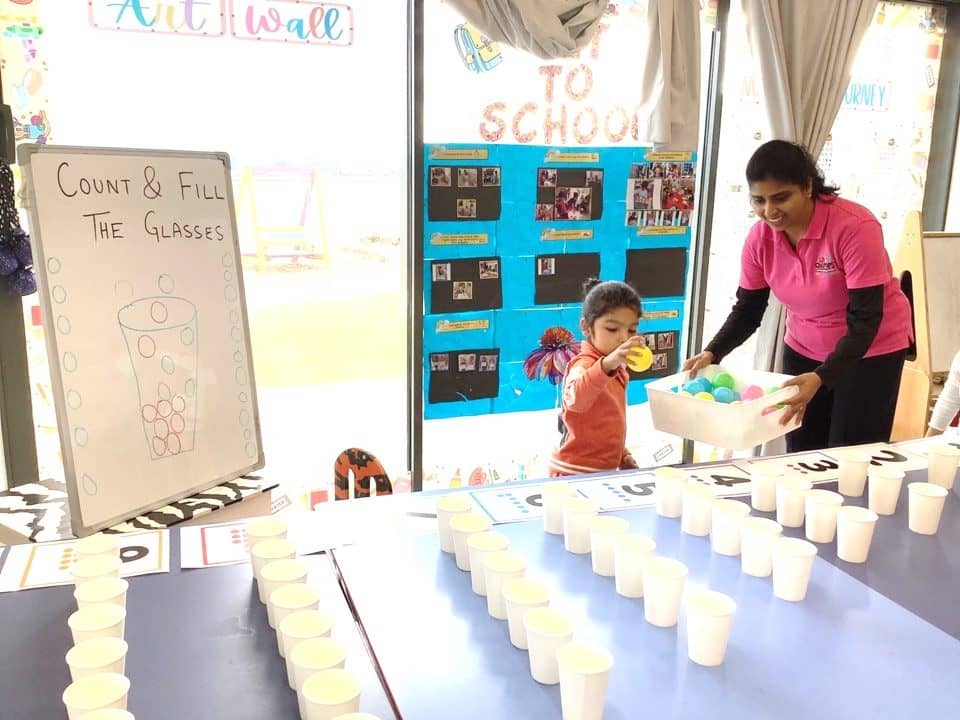 Aotea porirua count and fill glasses maths activity