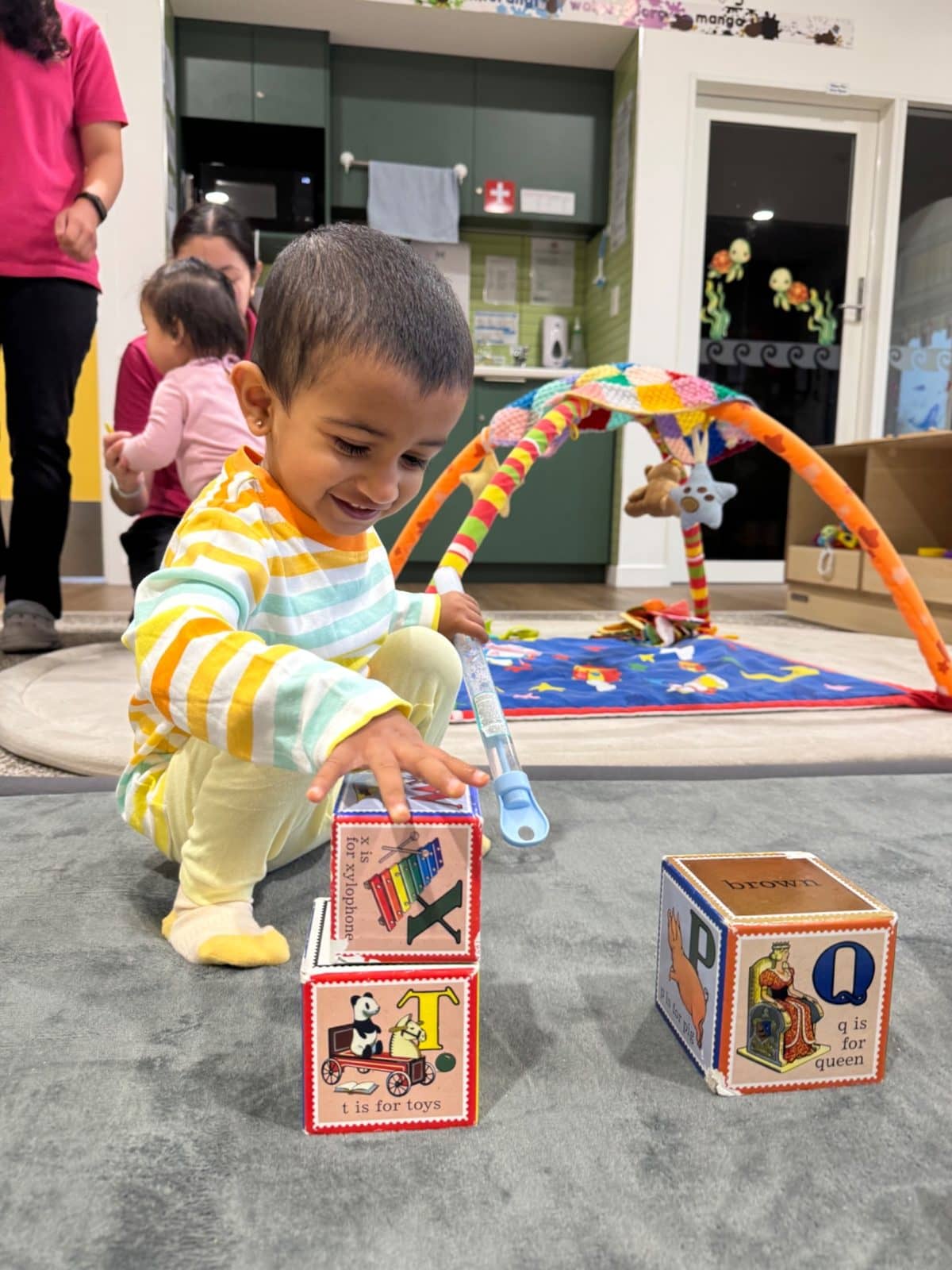 Kenepuru landing infant stacking alphabet blocks